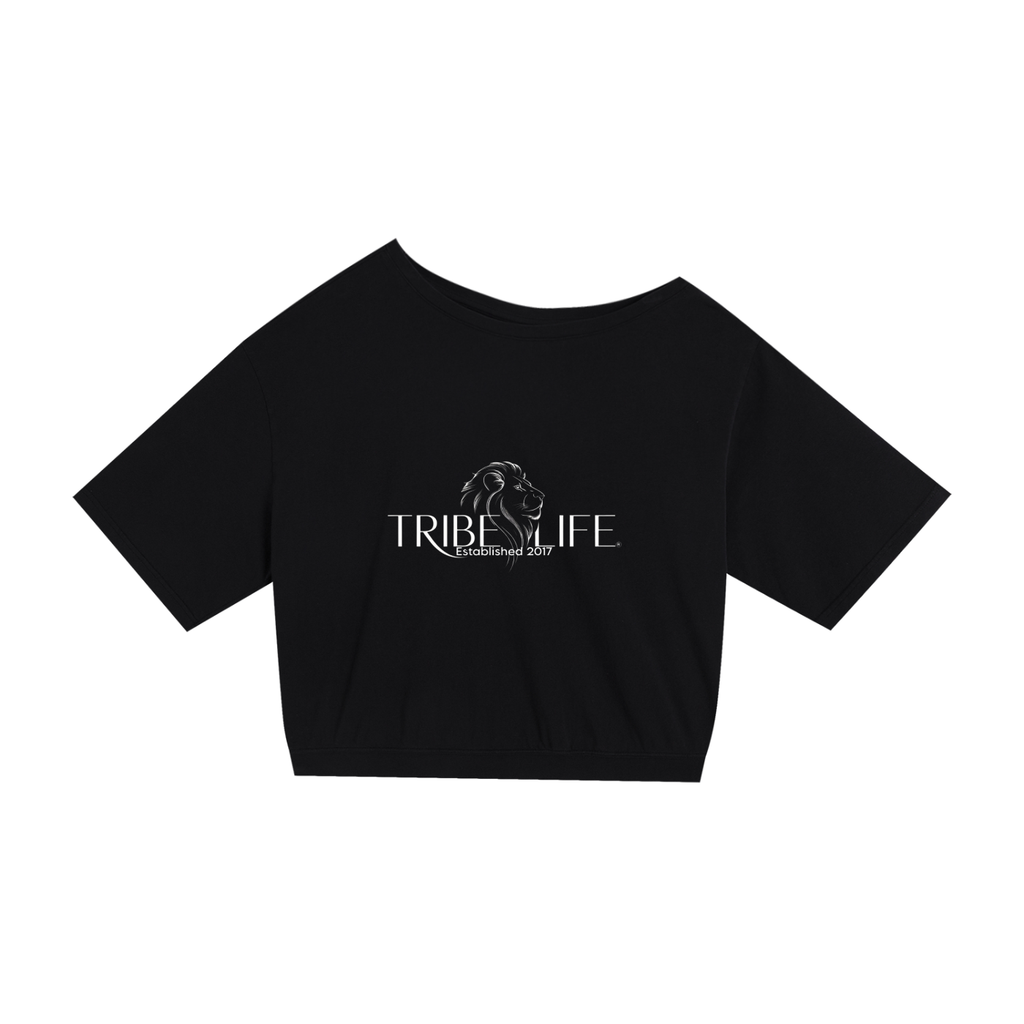 Asymmetric Shoulder Oversized Cotton T-Shirt
