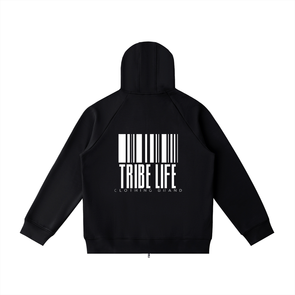 Heavyweight Raglan Sleeve Zip Hoodie