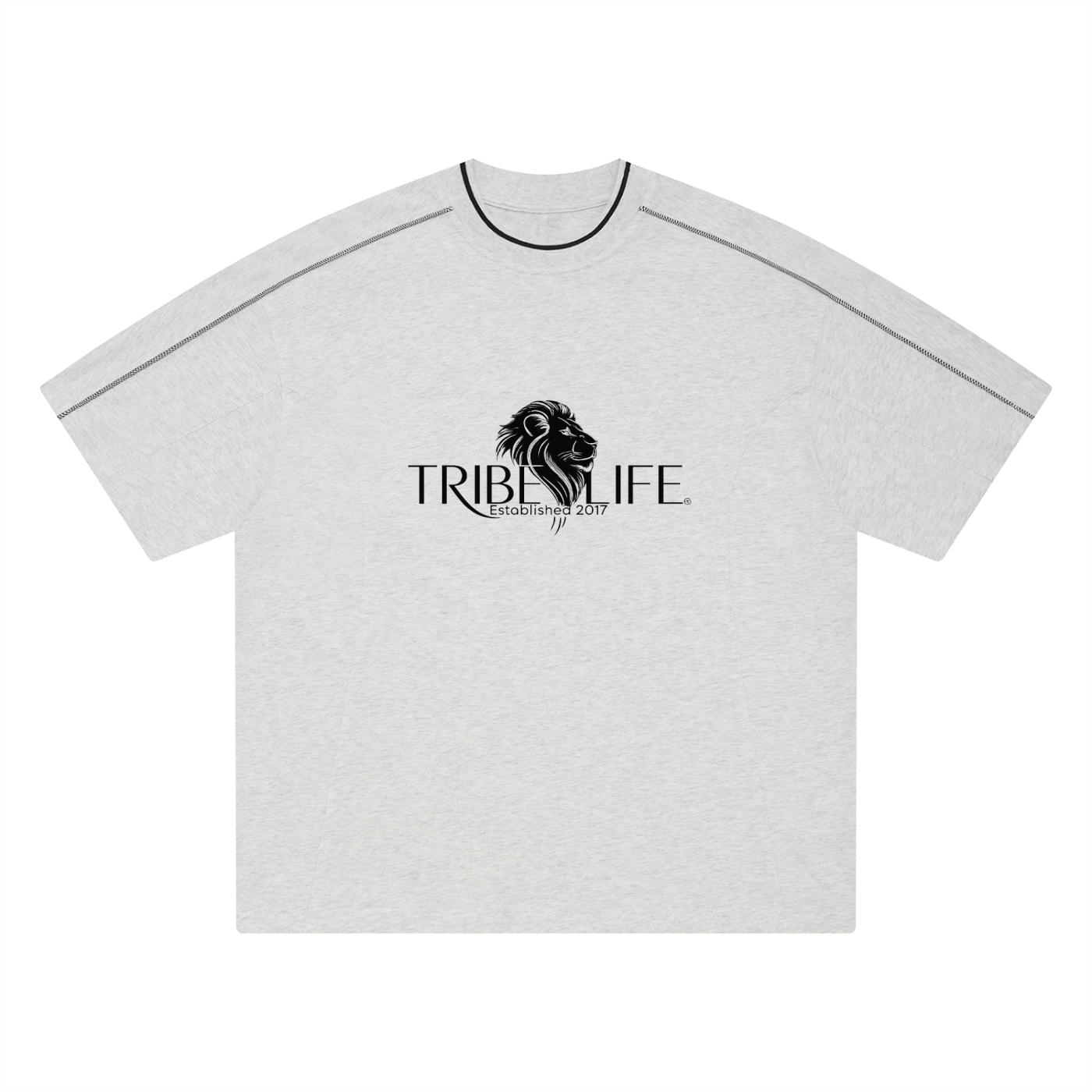 Unisex Oversized Contrast Tape T-Shirt