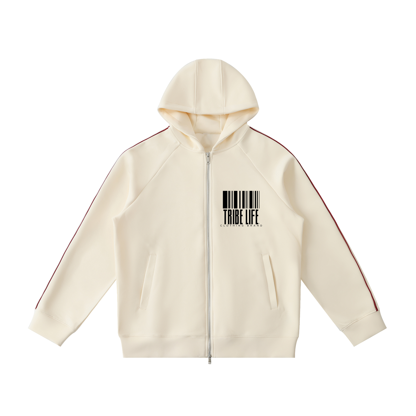 Heavyweight Raglan Sleeve Zip Hoodie
