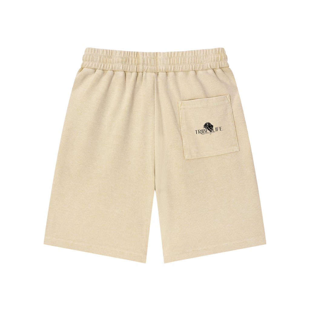 Mineral Wash Waffle Knit Shorts