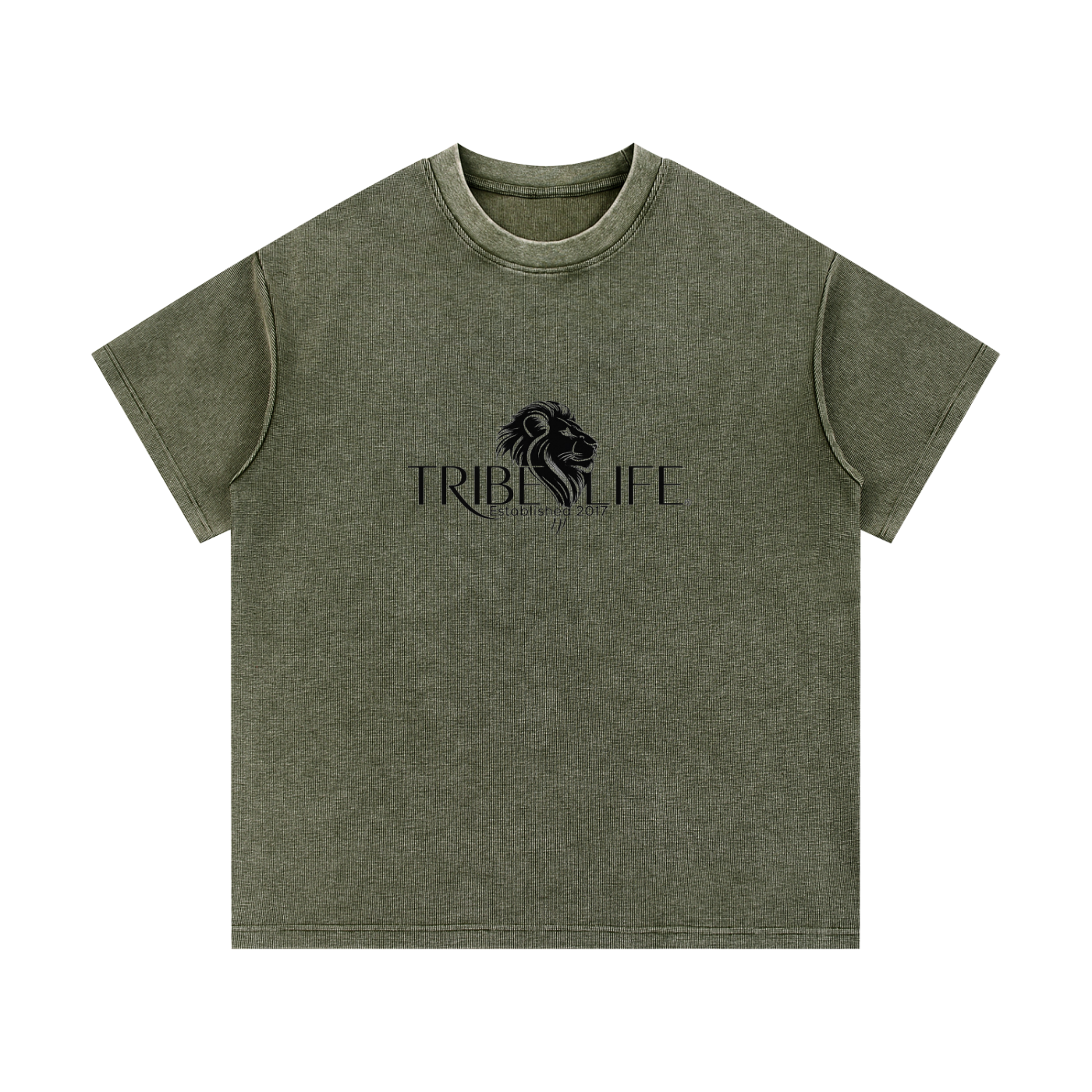 Mineral Wash Waffle Knit T-Shirt