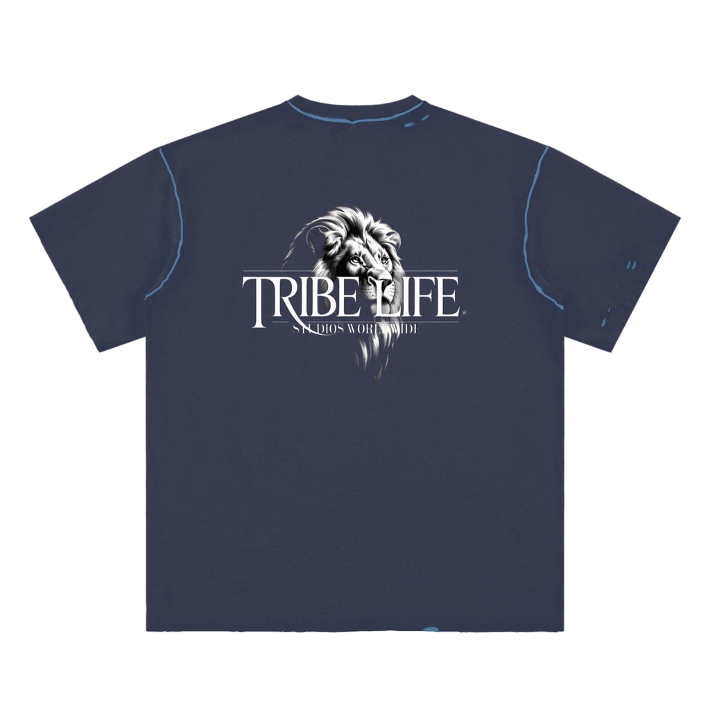 Hand-frayed Reversible T-shirt