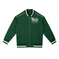 Contrast Piping Zip Bomber Jacket