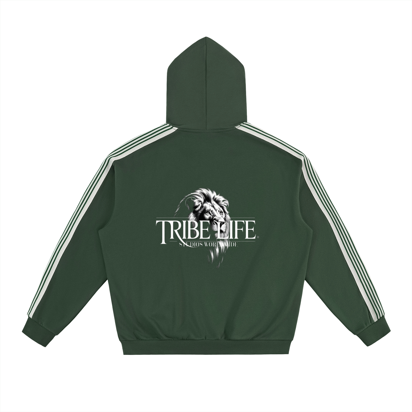 Side Stripe Drop-Shoulder Hoodie