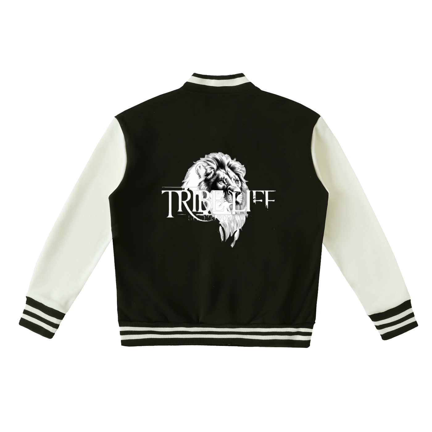 Two-Tone Fleeced Varsity Jacket