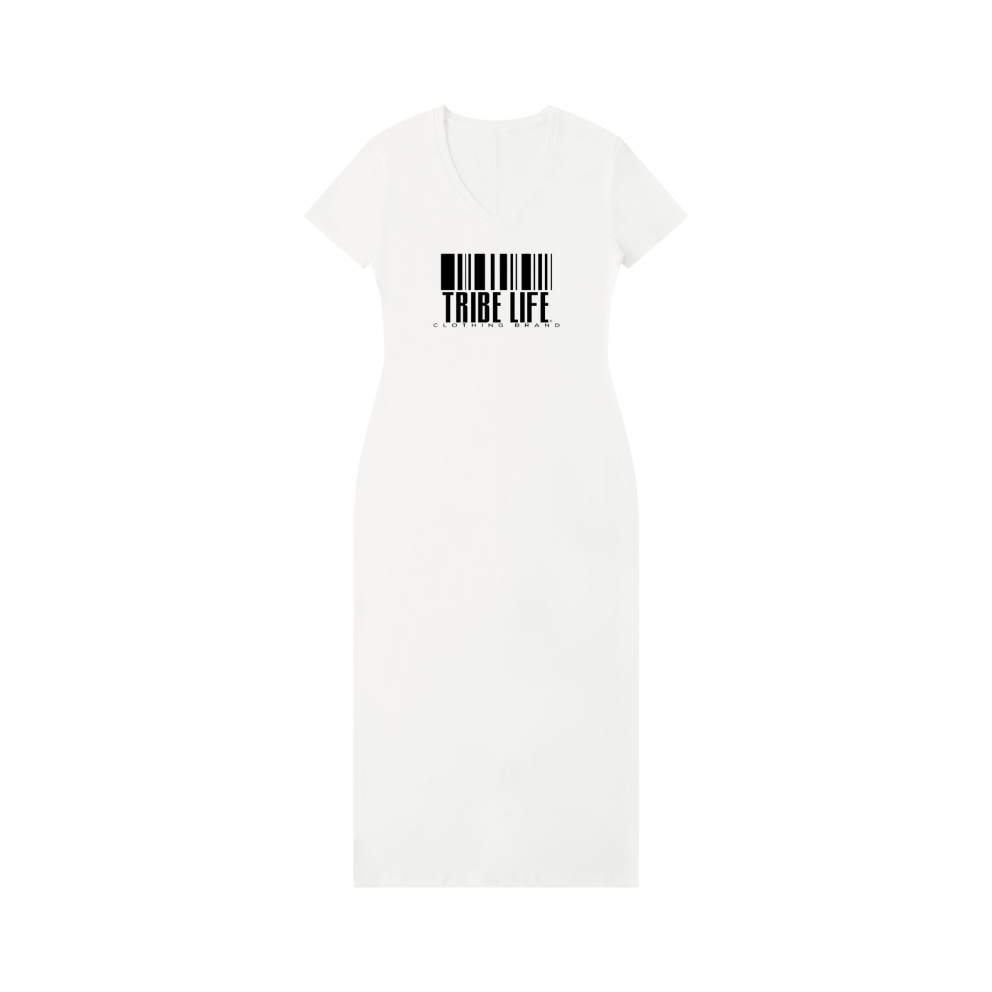 Women's V-Neck Short Sleeve Maxi Dress