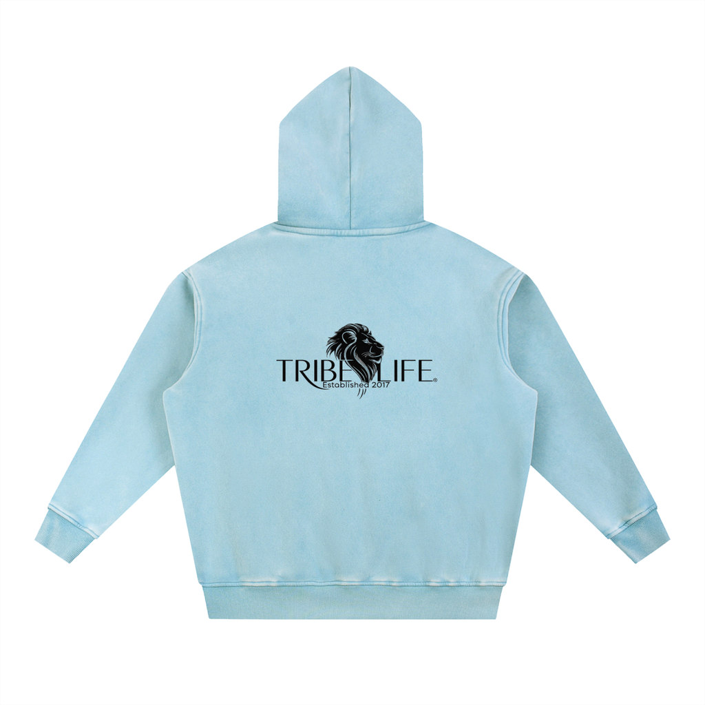 Snow Wash Fleece Oversize Hoodie