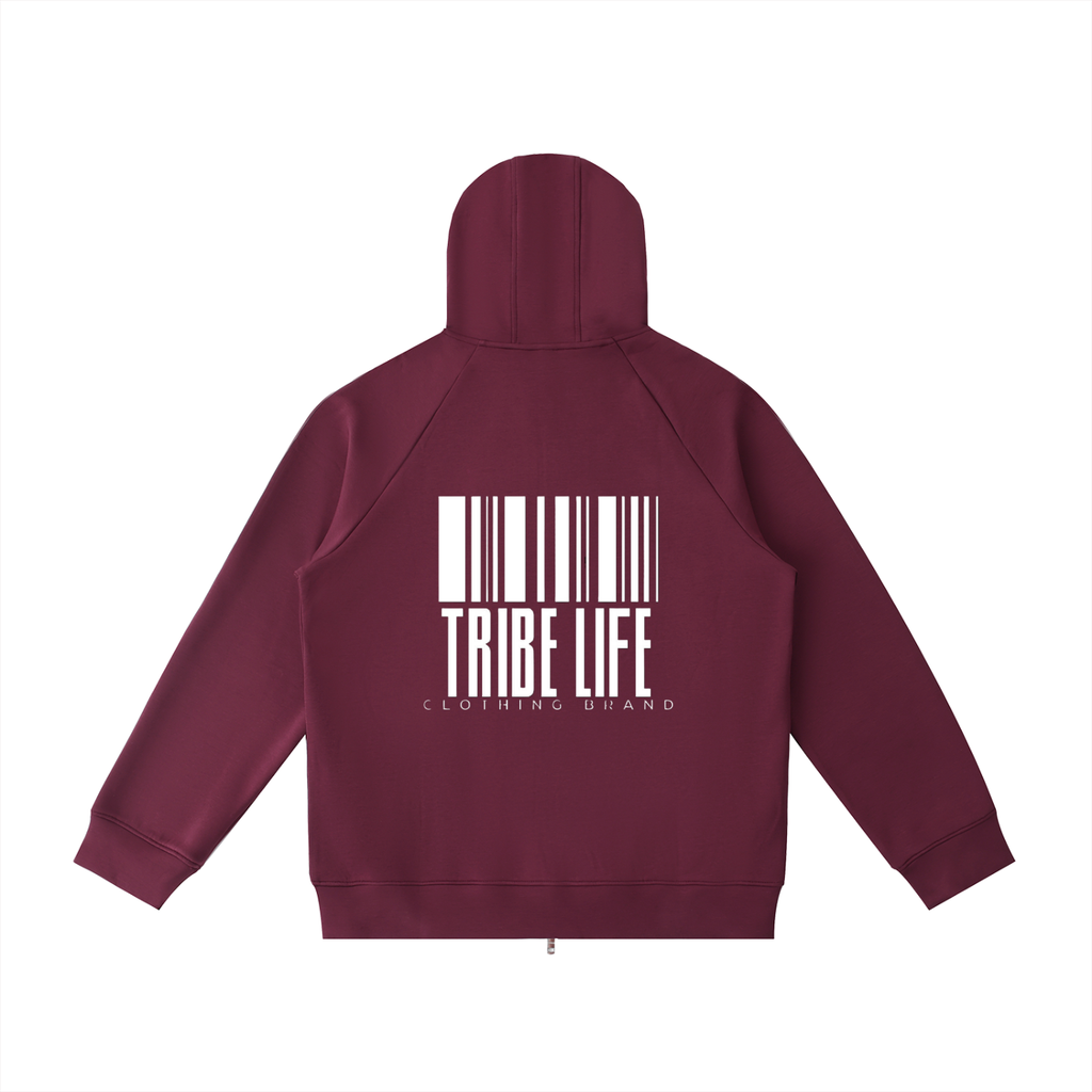 Heavyweight Raglan Sleeve Zip Hoodie