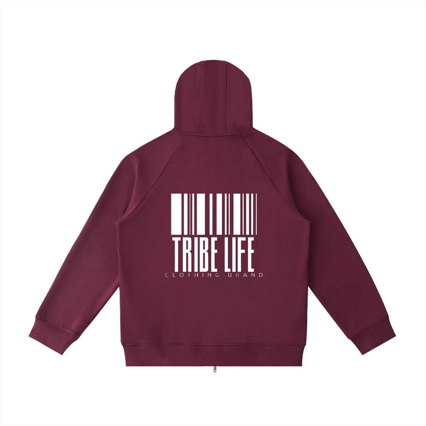 Heavyweight Raglan Sleeve Zip Hoodie