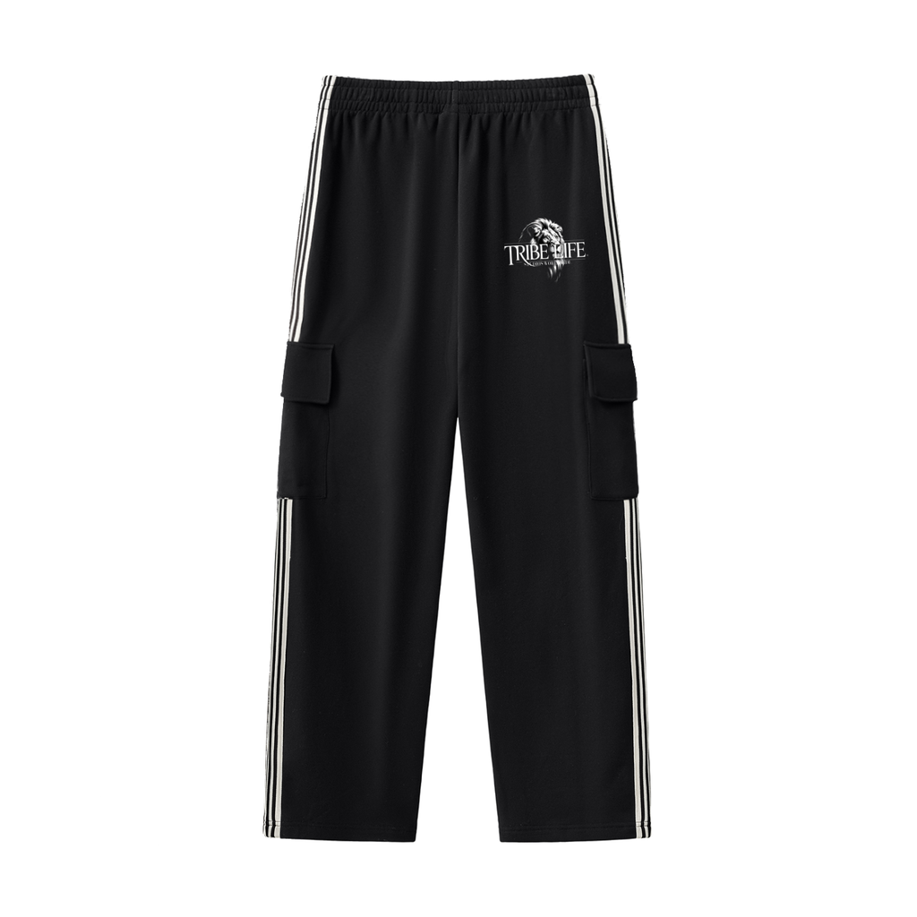 Side Stripe Straight-Leg Pants