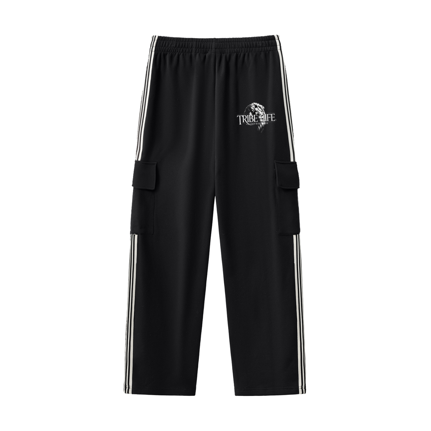Side Stripe Straight-Leg Pants