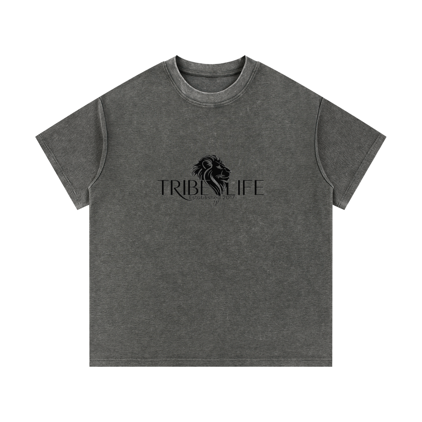 Mineral Wash Waffle Knit T-Shirt