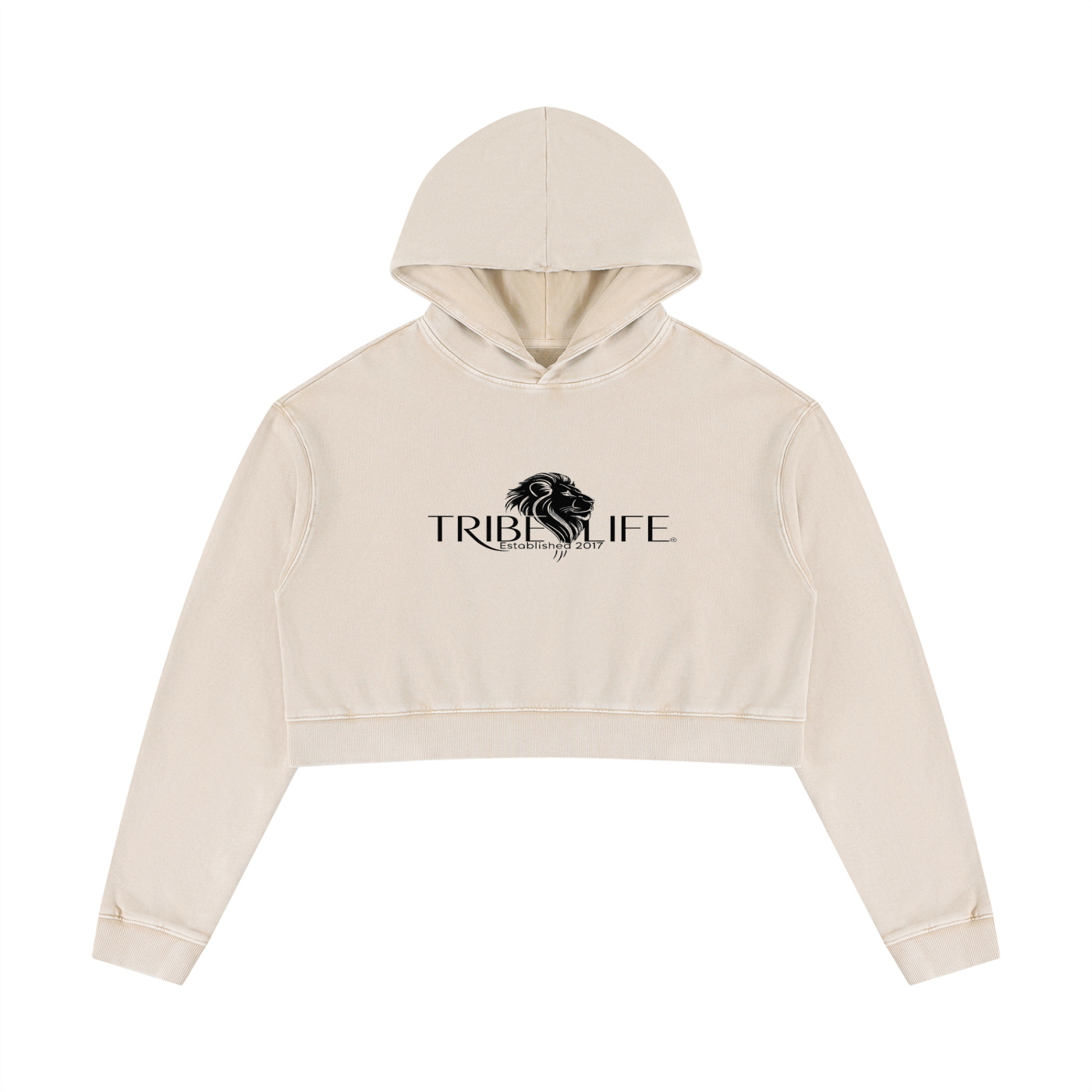 Women’s Mineral Washed Crop Hoodie