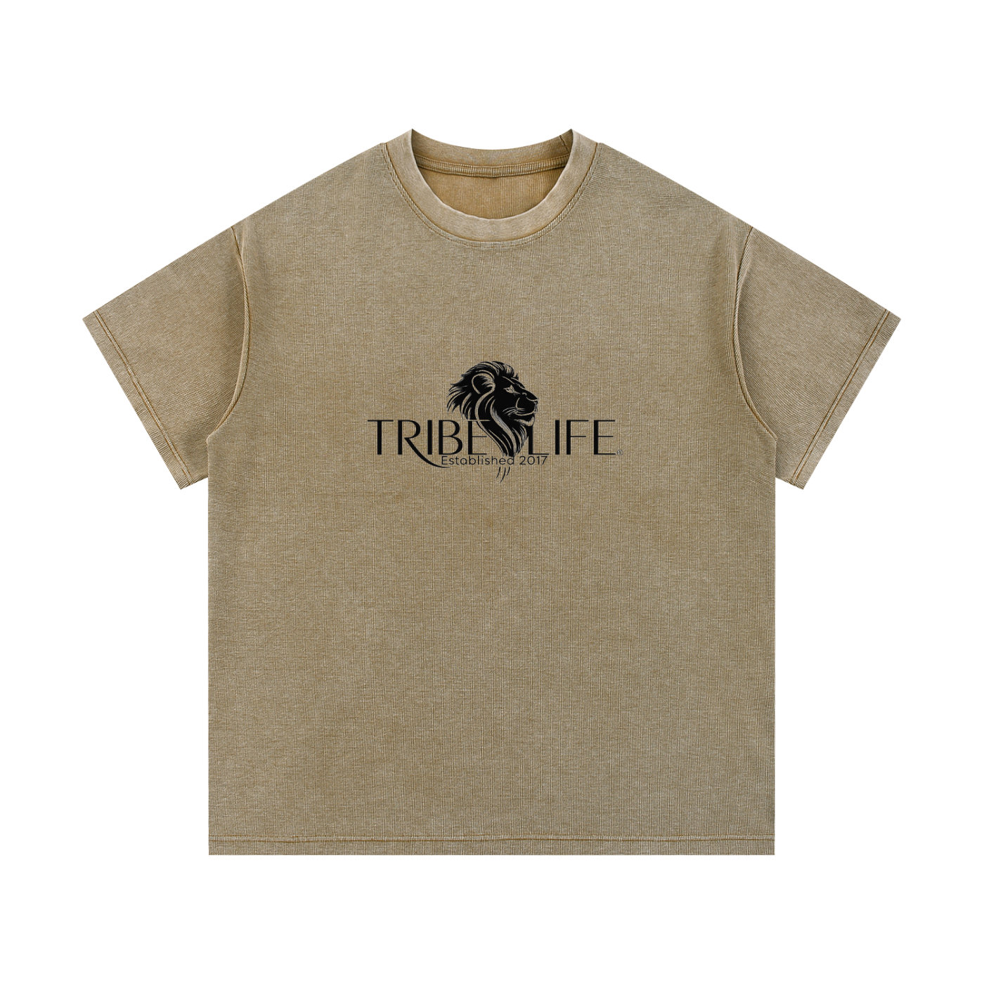 Mineral Wash Waffle Knit T-Shirt