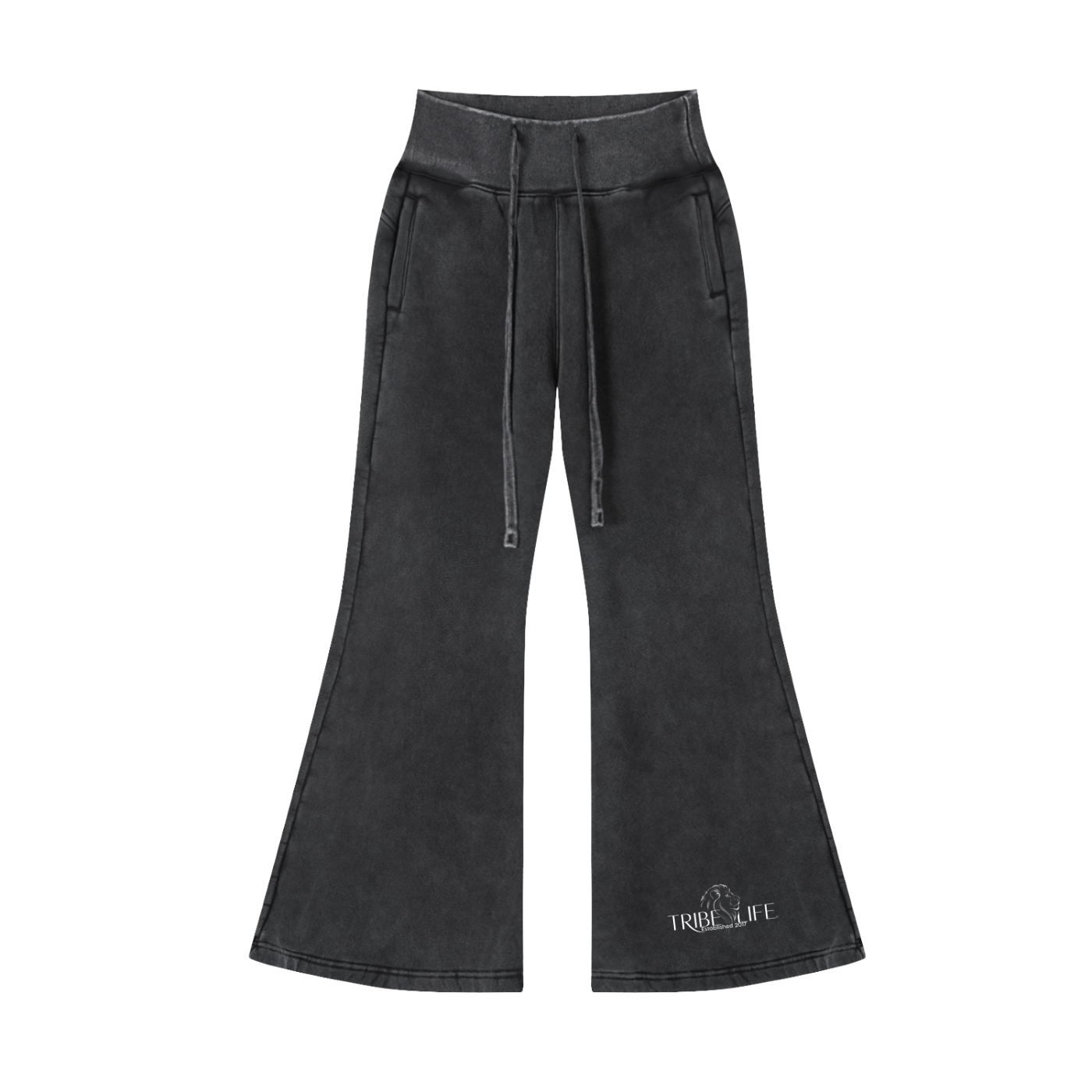 Vintage Washed Flared Fleece Pants