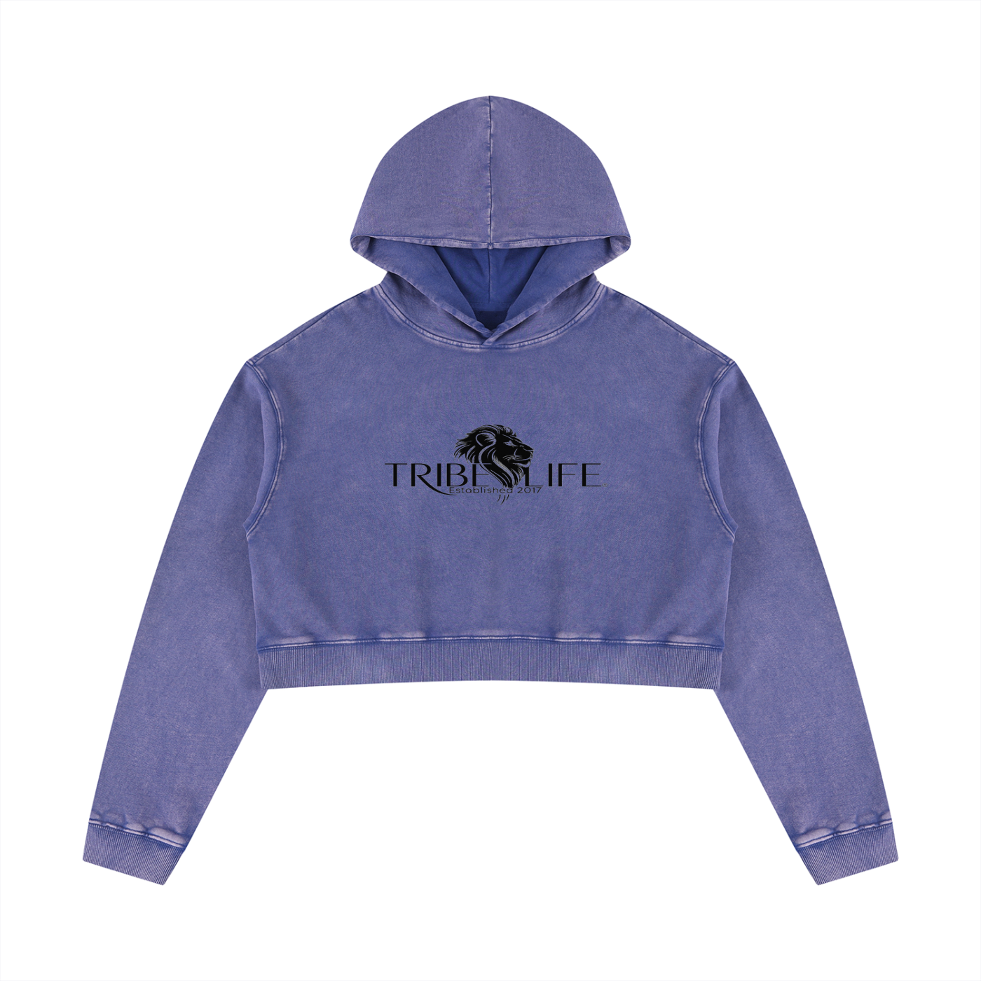 Women’s Mineral Washed Crop Hoodie