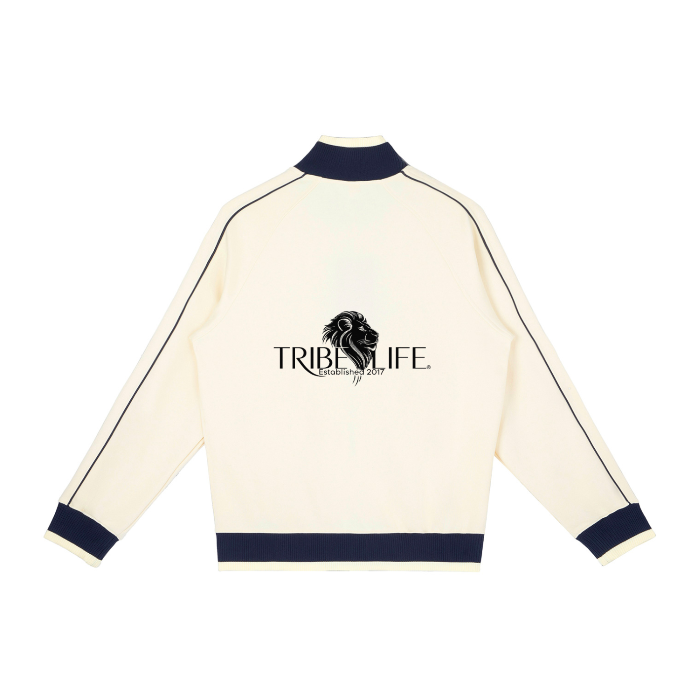 Color Block Raglan Sleeve Zip Track Jacket