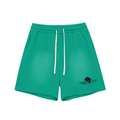 Sun Fade Raw Edge Cotton Shorts