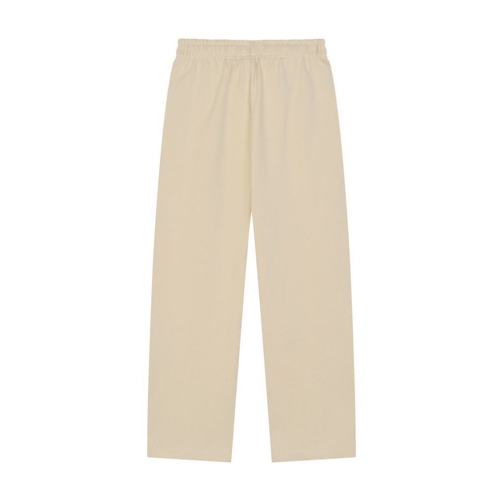 Solid Color Straight-Leg Sweatpants