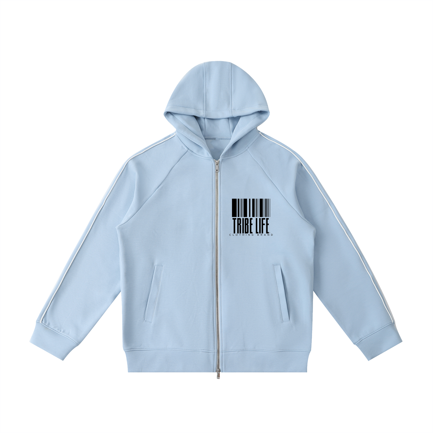 Heavyweight Raglan Sleeve Zip Hoodie