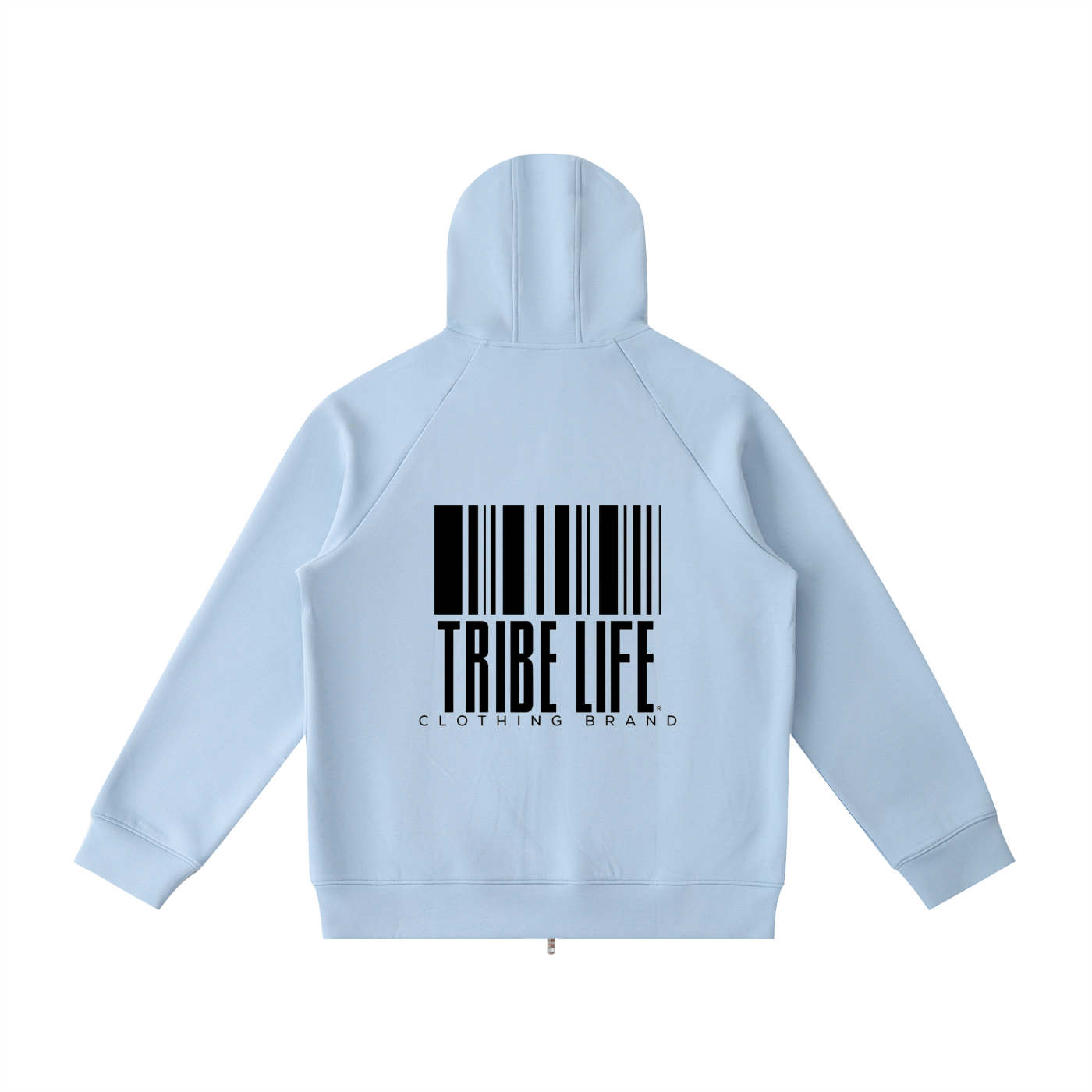 Heavyweight Raglan Sleeve Zip Hoodie