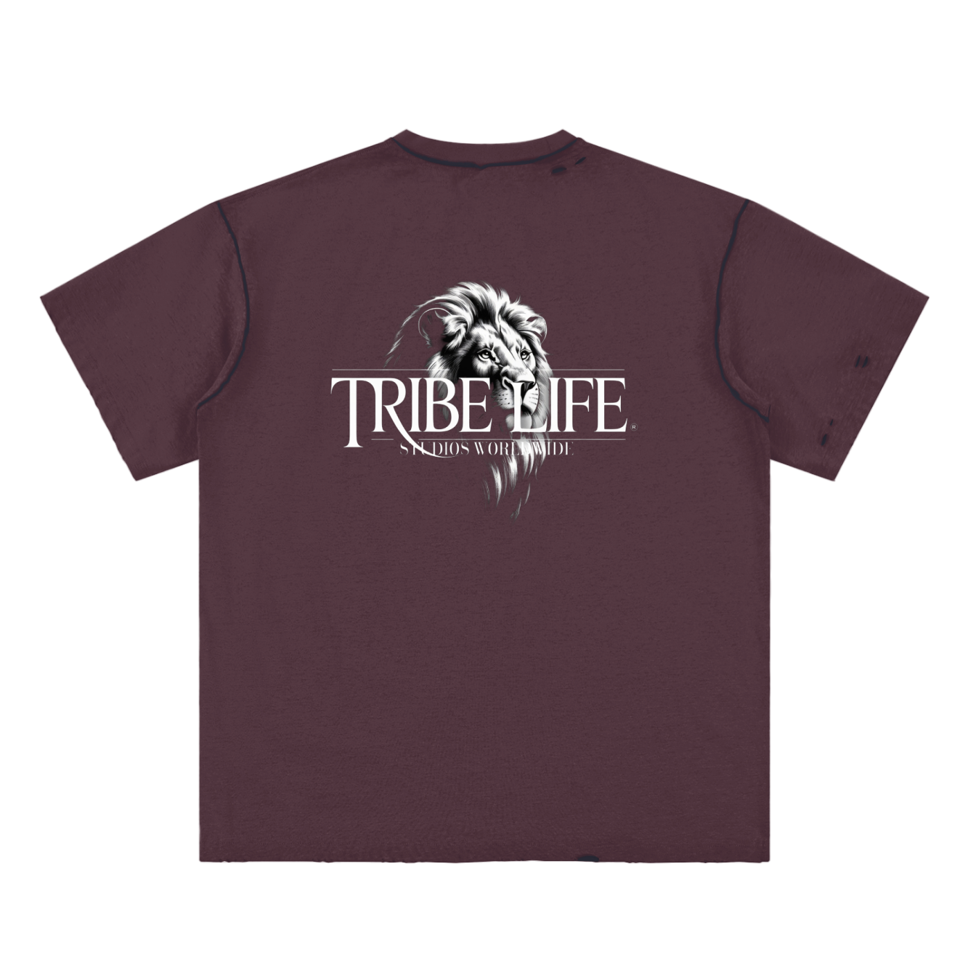 Hand-frayed Reversible T-shirt