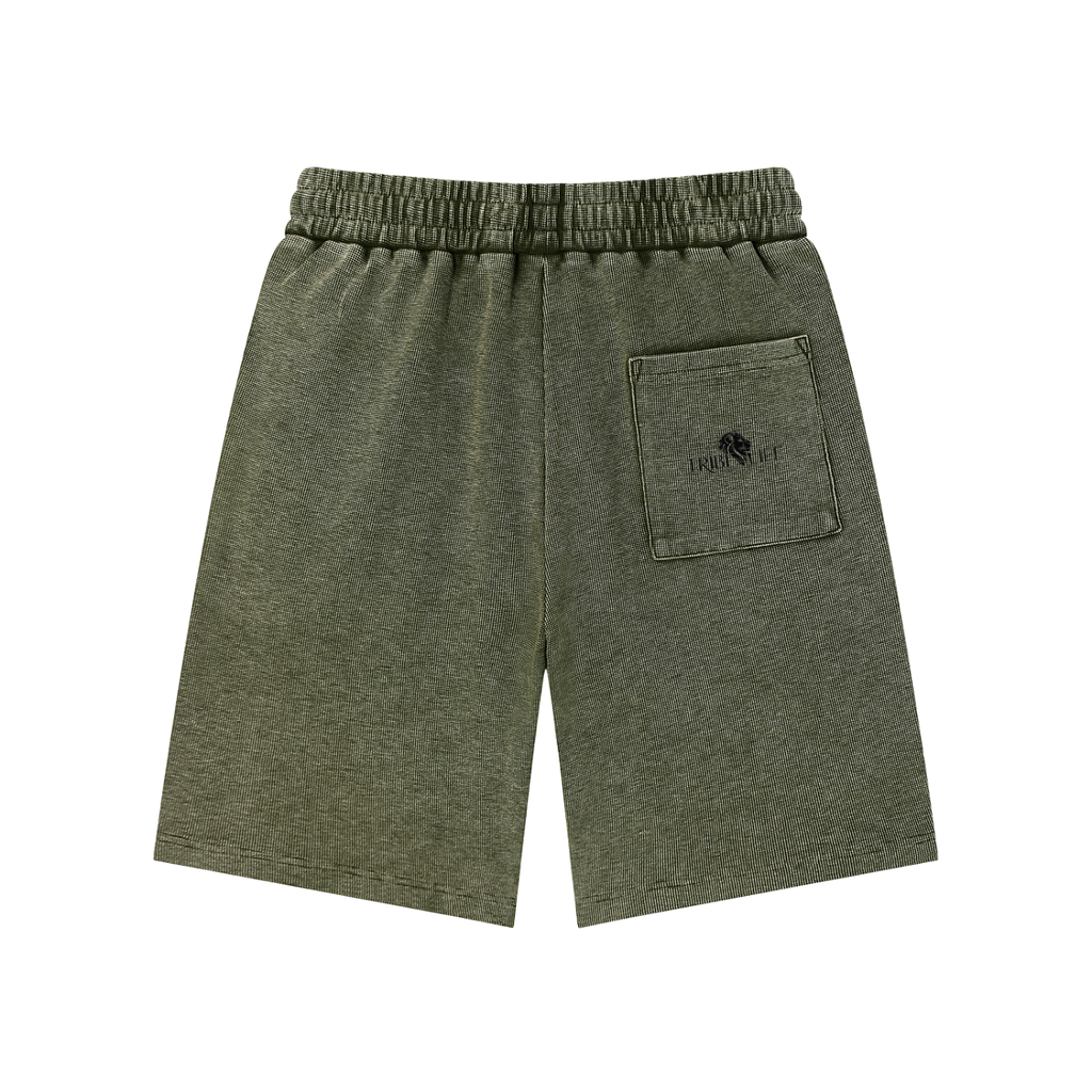 Mineral Wash Waffle Knit Shorts