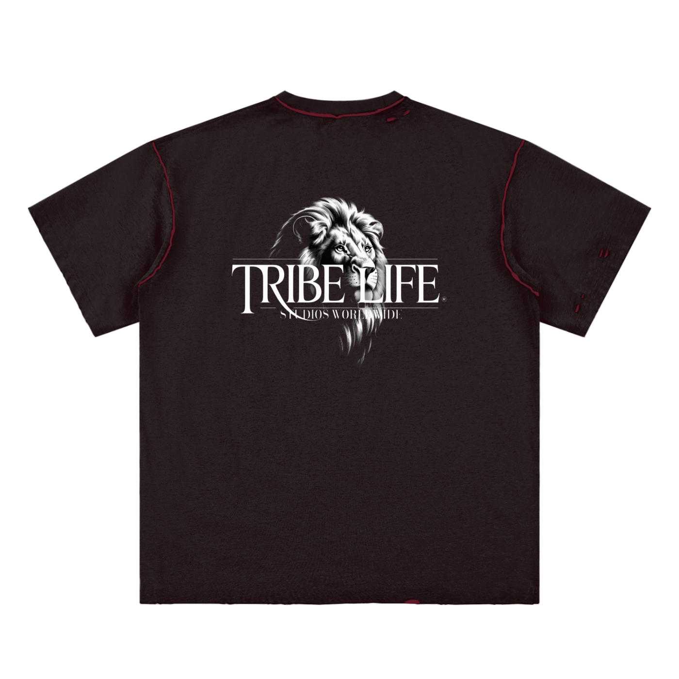 Hand-frayed Reversible T-shirt