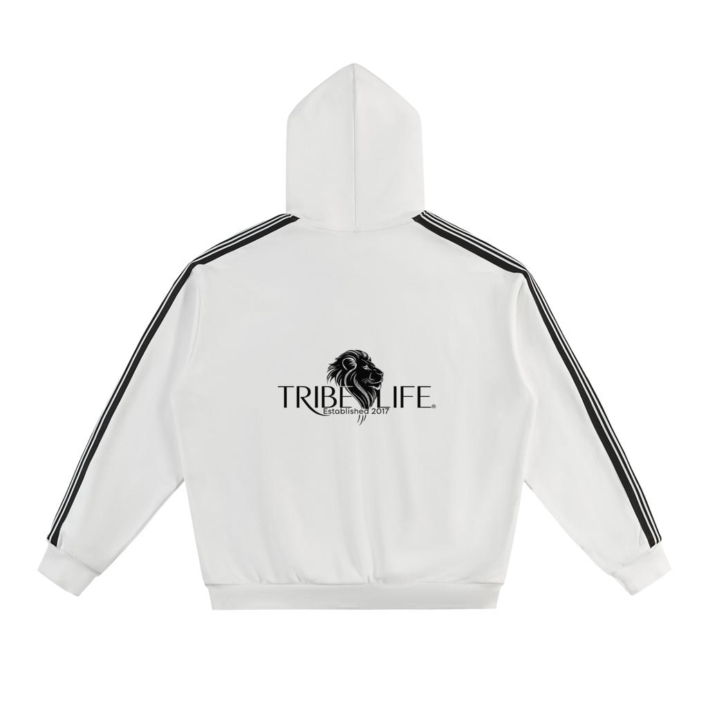 Side Stripe Drop-Shoulder Hoodie