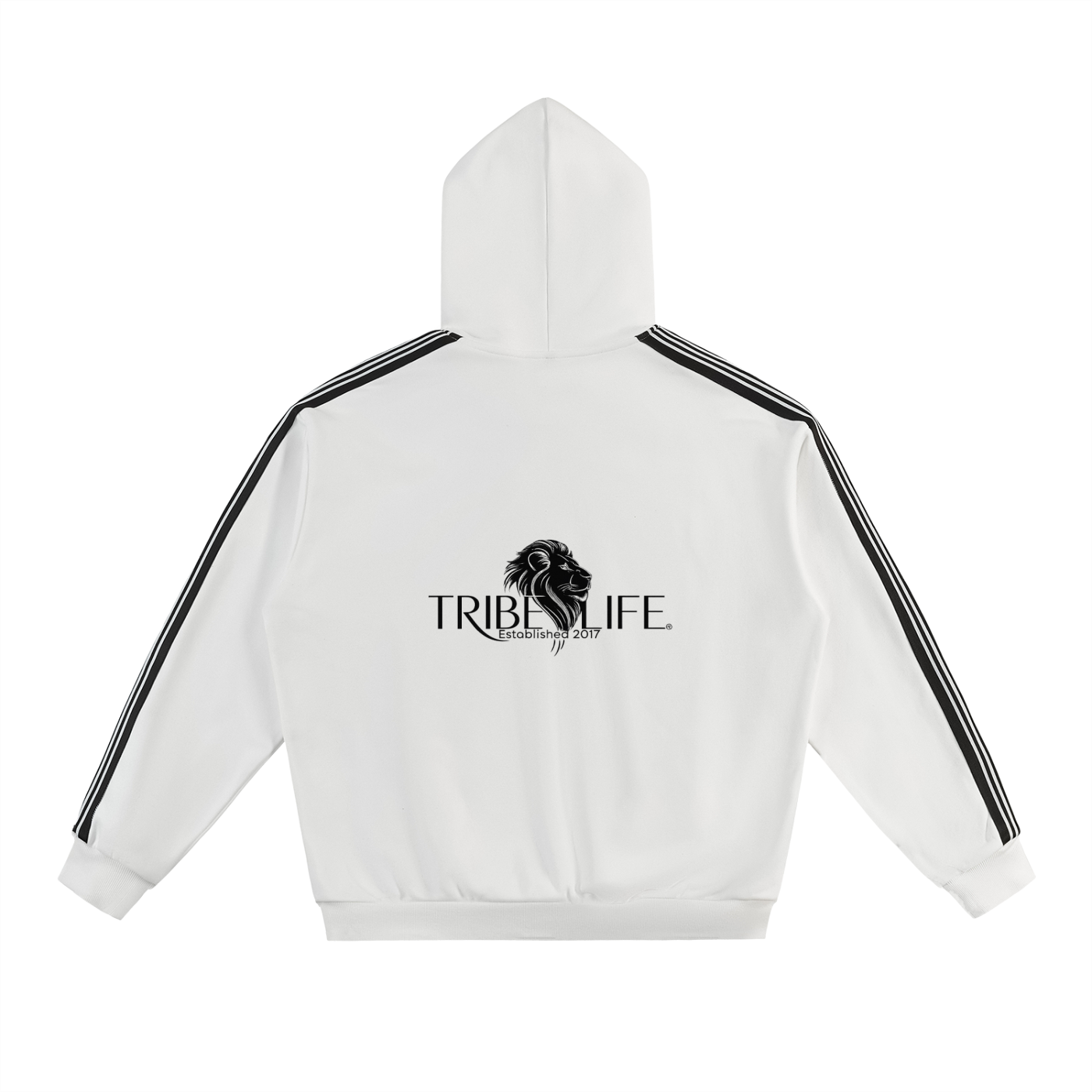 Side Stripe Drop-Shoulder Hoodie