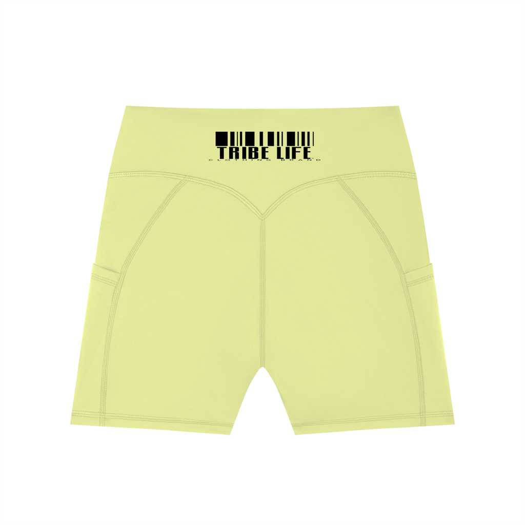 Women's High-Waisted Pocket Biker Shorts