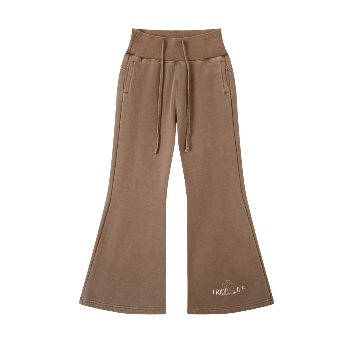 Vintage Washed Flared Fleece Pants