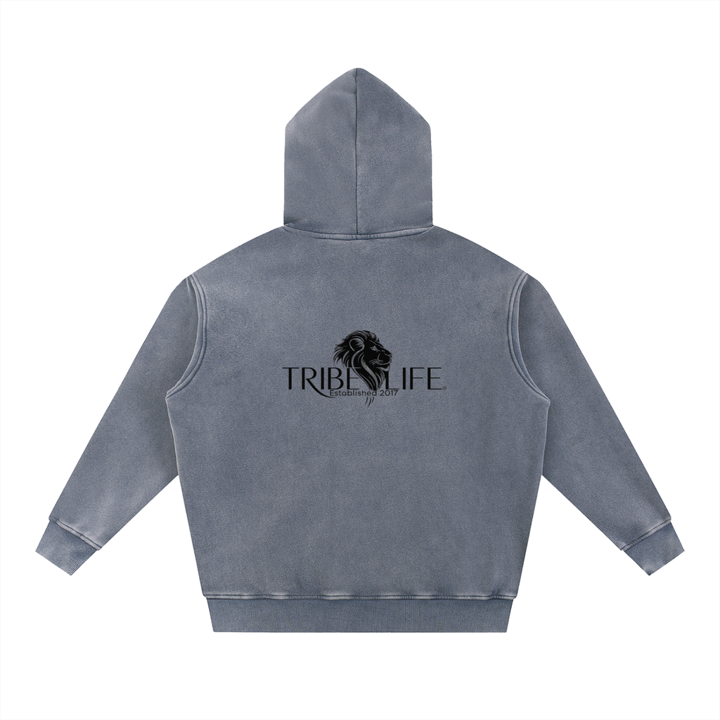 Snow Wash Fleece Oversize Hoodie