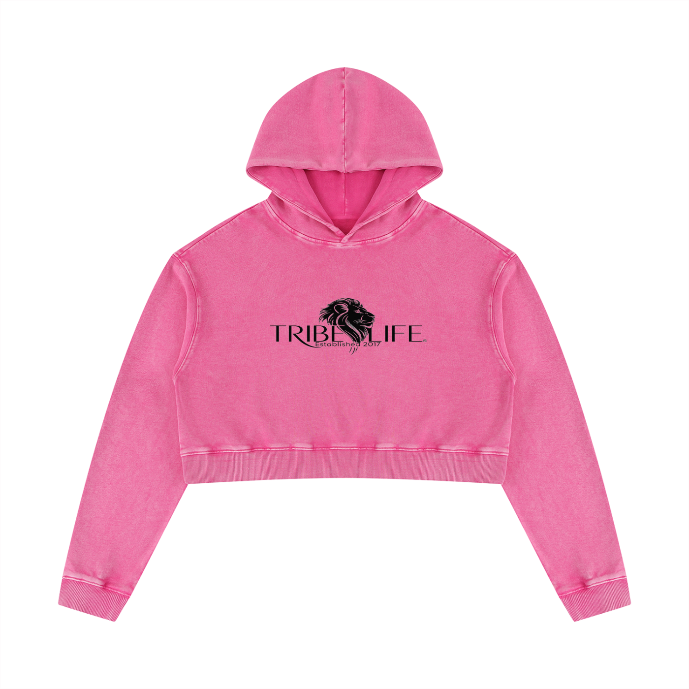 Women’s Mineral Washed Crop Hoodie