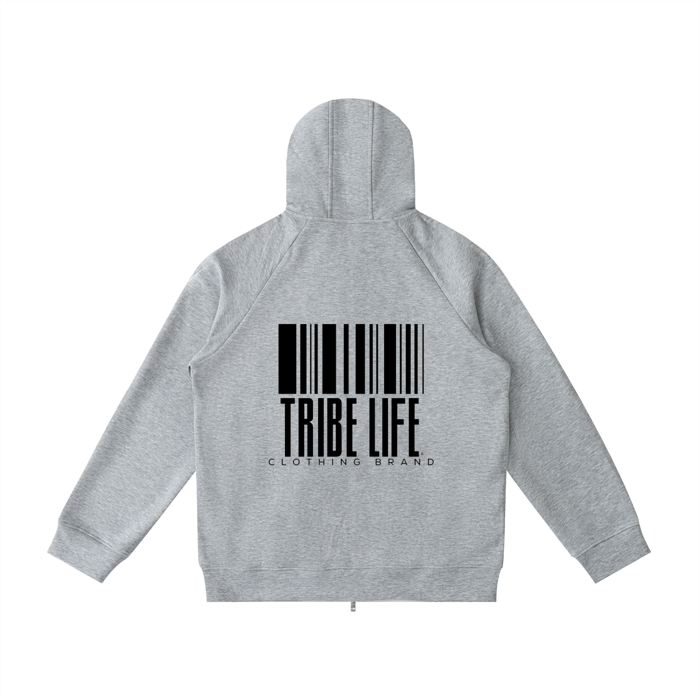 Heavyweight Raglan Sleeve Zip Hoodie