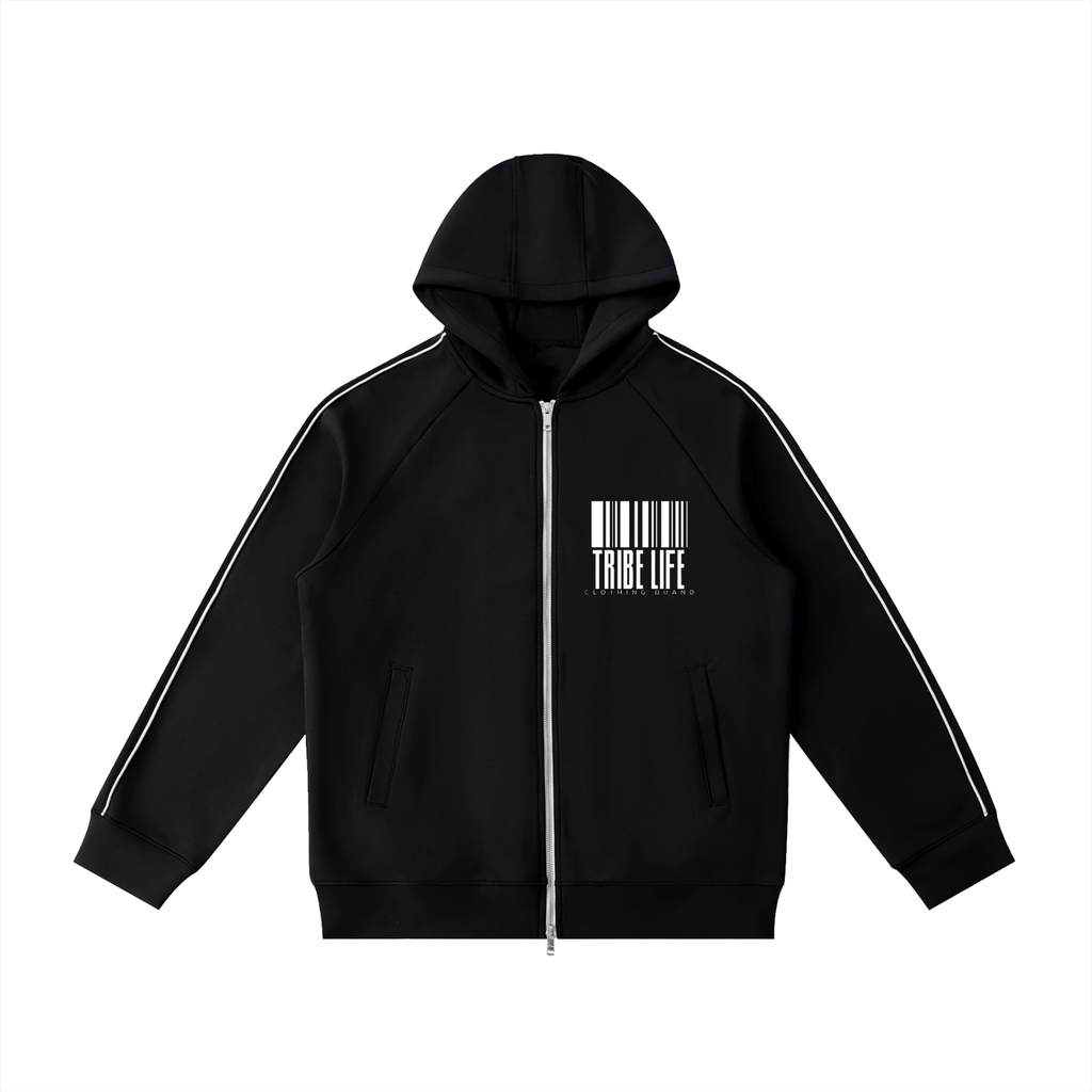 Heavyweight Raglan Sleeve Zip Hoodie