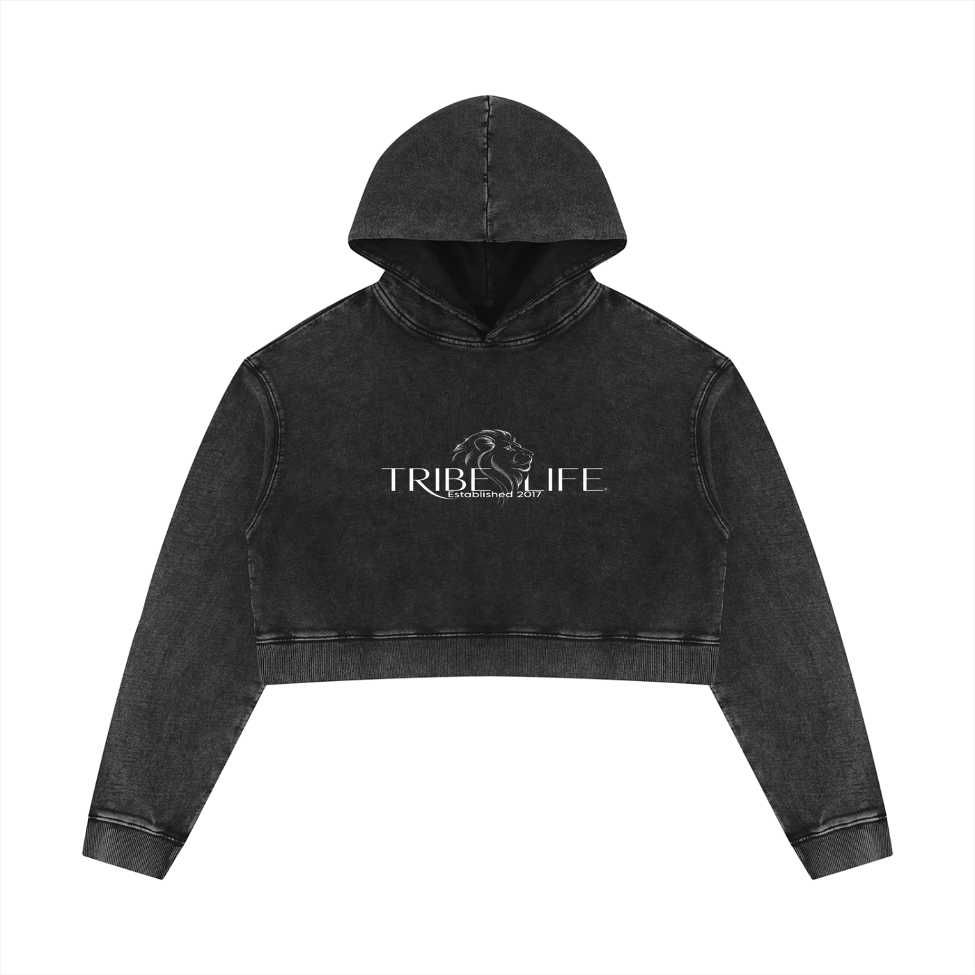 Women’s Mineral Washed Crop Hoodie