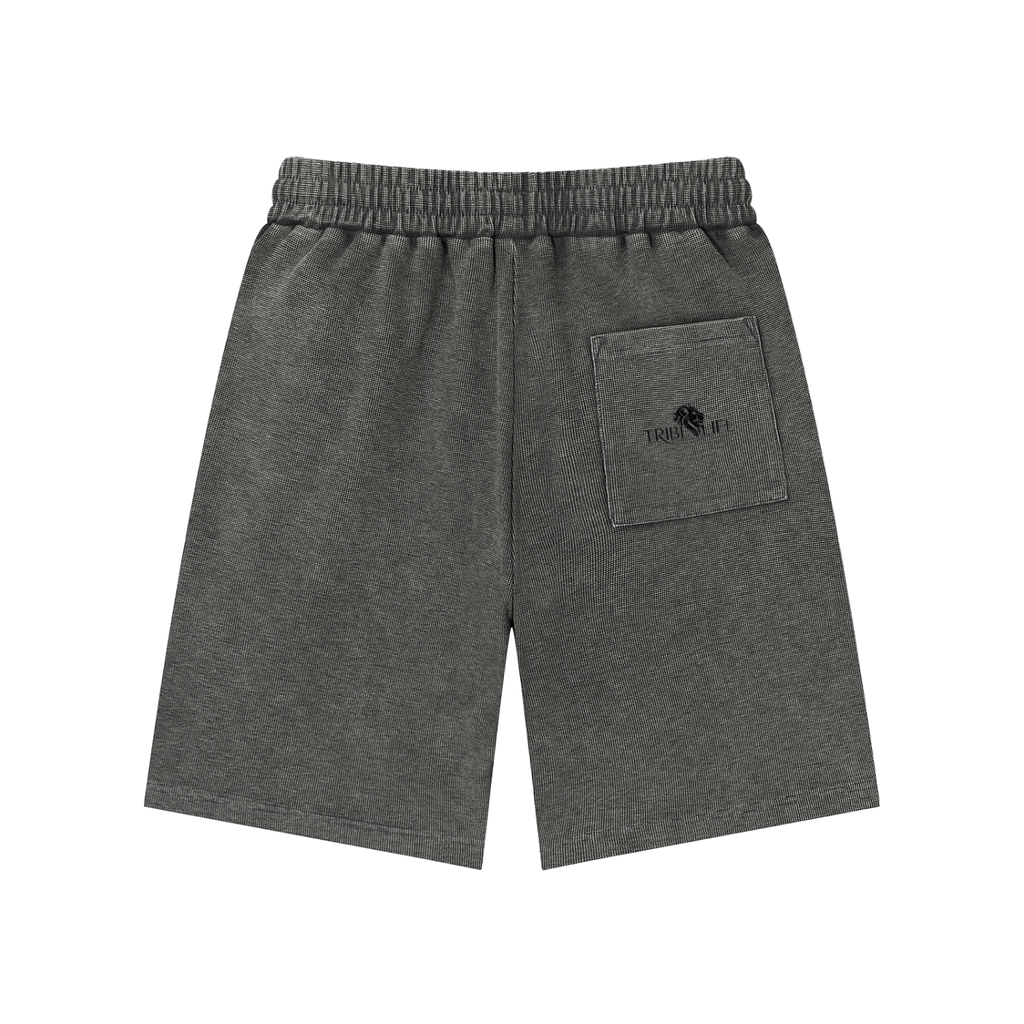 Mineral Wash Waffle Knit Shorts