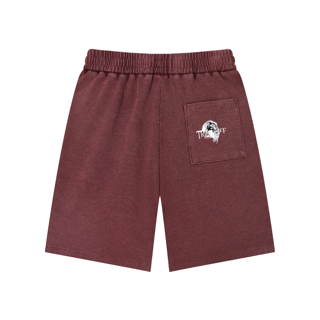 Mineral Wash Waffle Knit Shorts