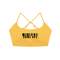 Strappy Criss Cross Yoga Sports Bra