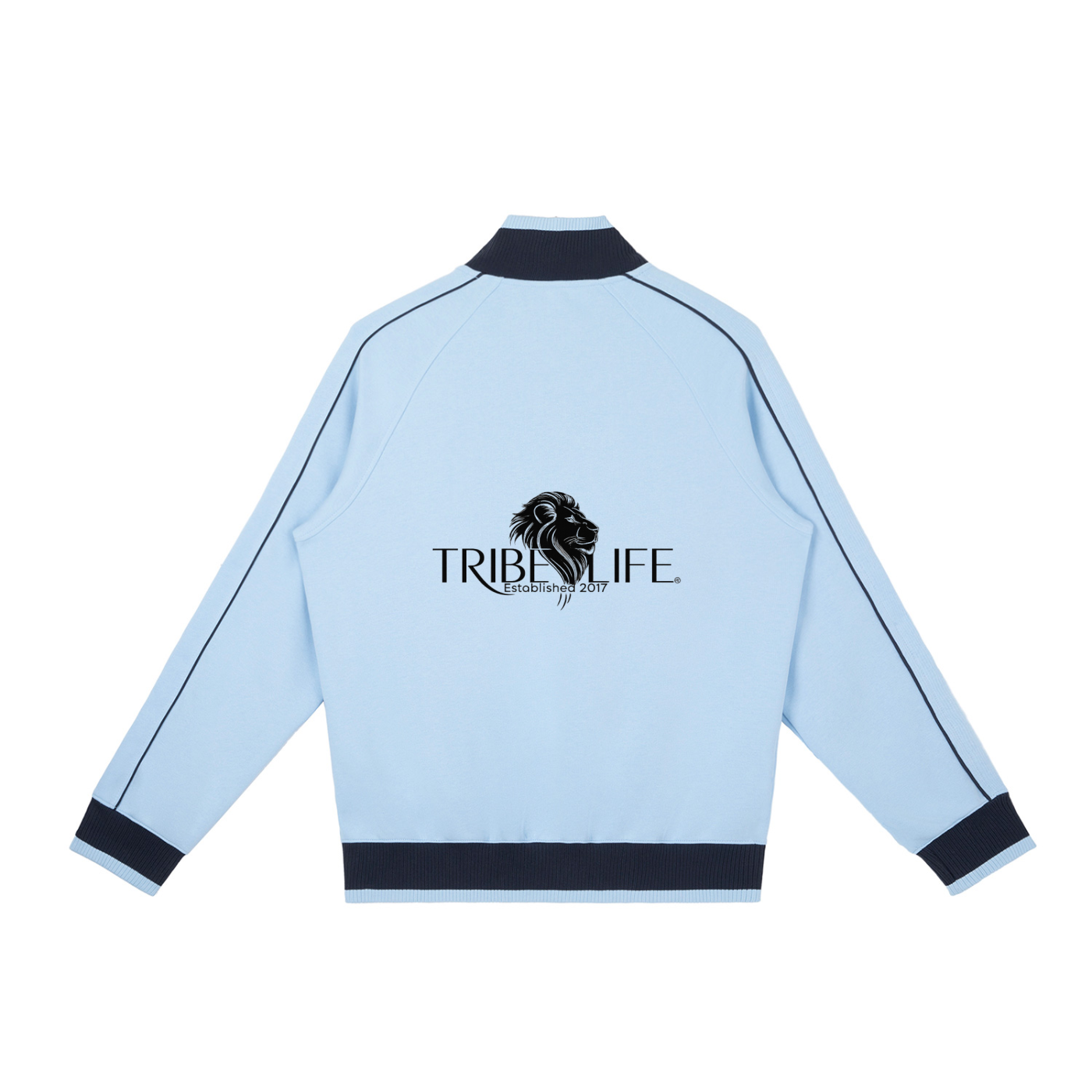 Color Block Raglan Sleeve Zip Track Jacket