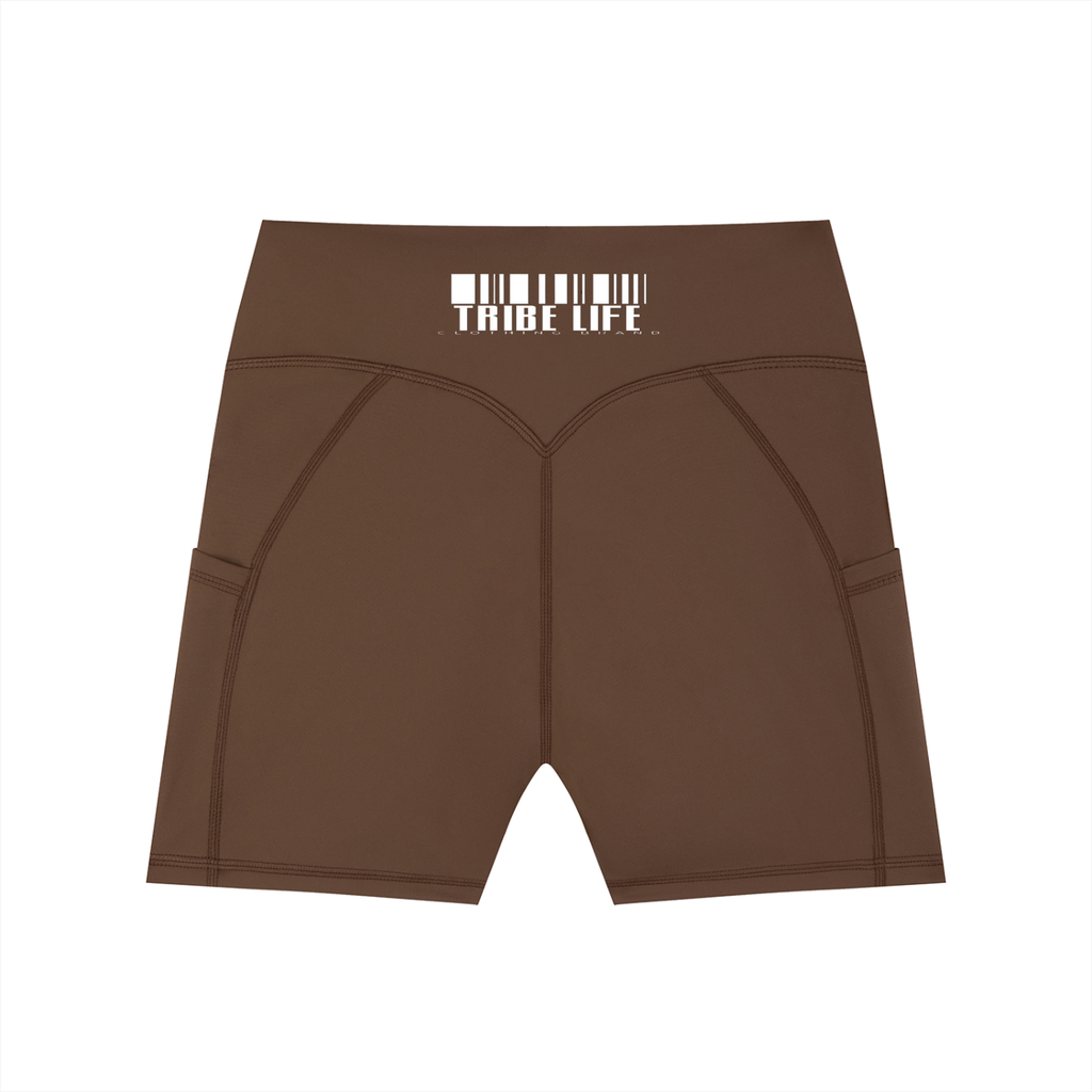 Women's High-Waisted Pocket Biker Shorts