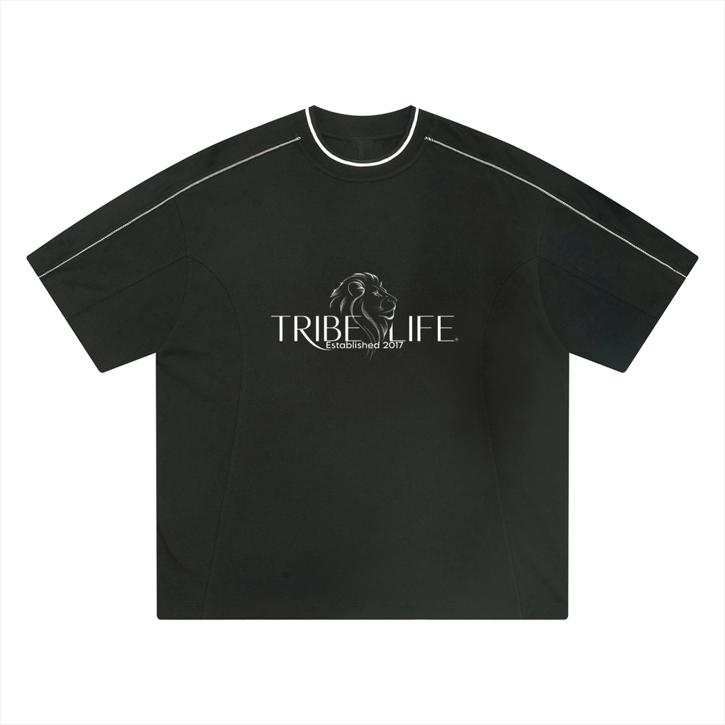 Unisex Oversized Contrast Tape T-Shirt