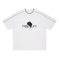 Unisex Oversized Contrast Tape T-Shirt