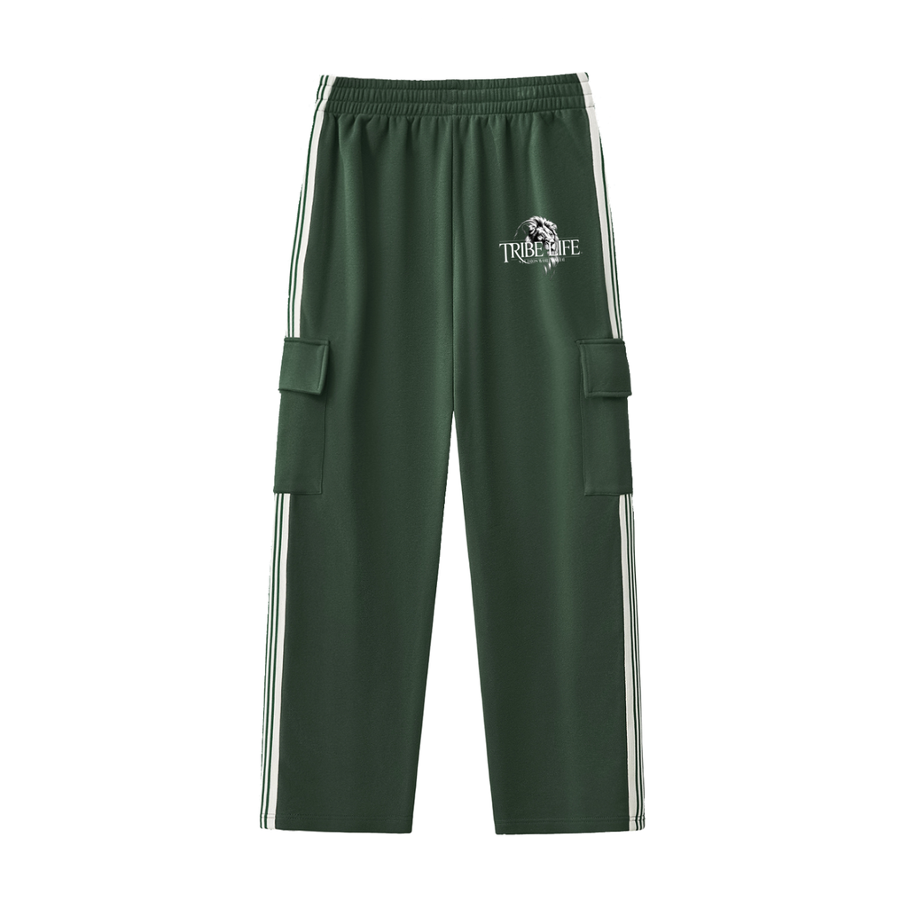 Side Stripe Straight-Leg Pants