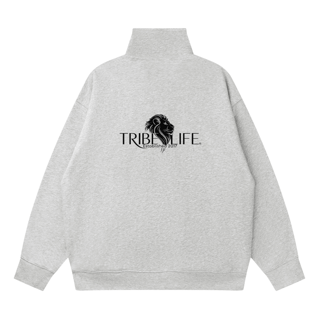 Quarter-Zip Drop Shoulder Sweatshirt