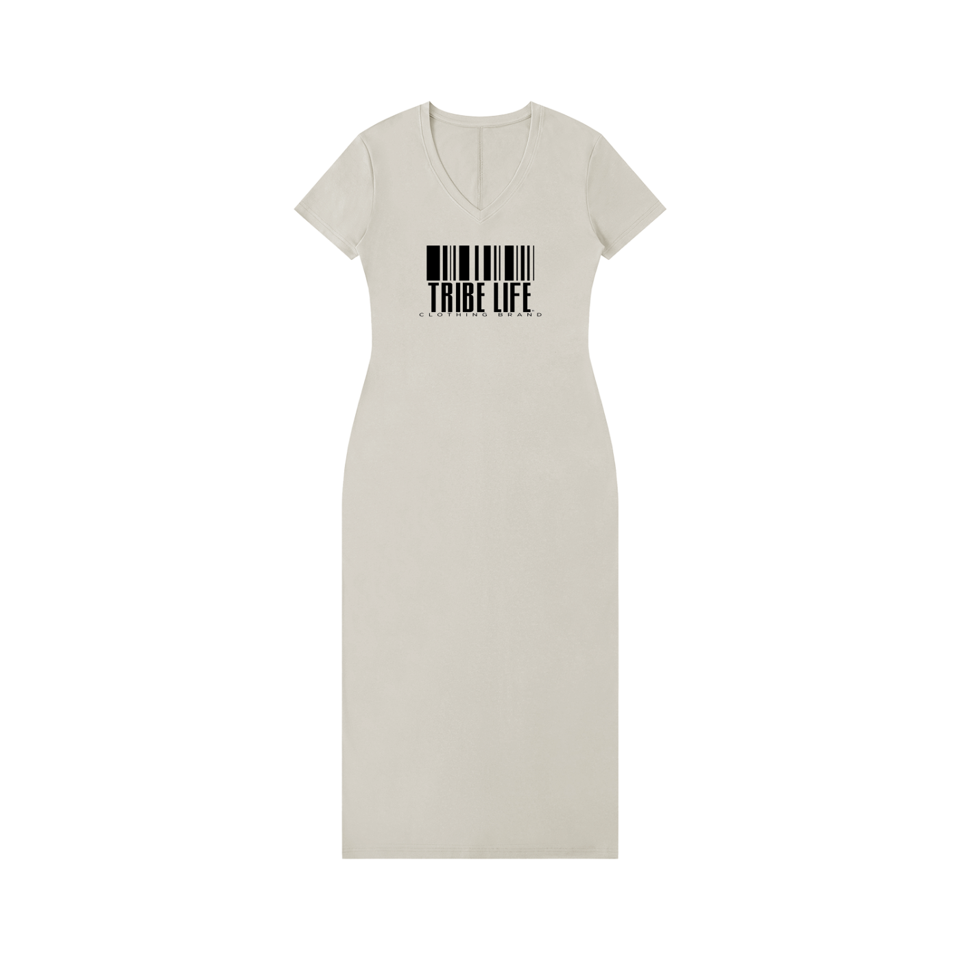 Women's V-Neck Short Sleeve Maxi Dress